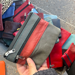 bella pung - lykkepose med 3 stk - blød skindpung - Freja skind