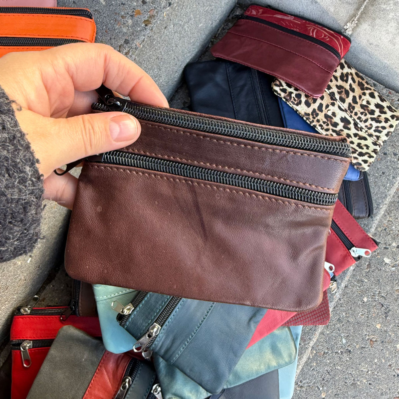 bella pung - lykkepose med 3 stk - blød skindpung - Freja skind