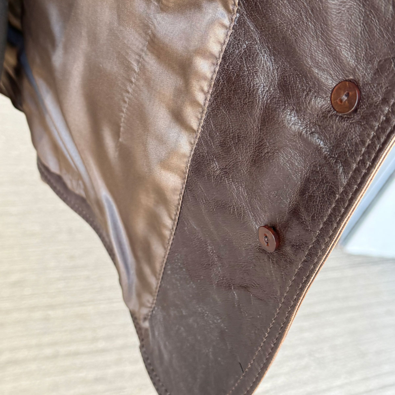 Kimberly retro damejakke - Vintage stil - brun lammeskind - Freja skind