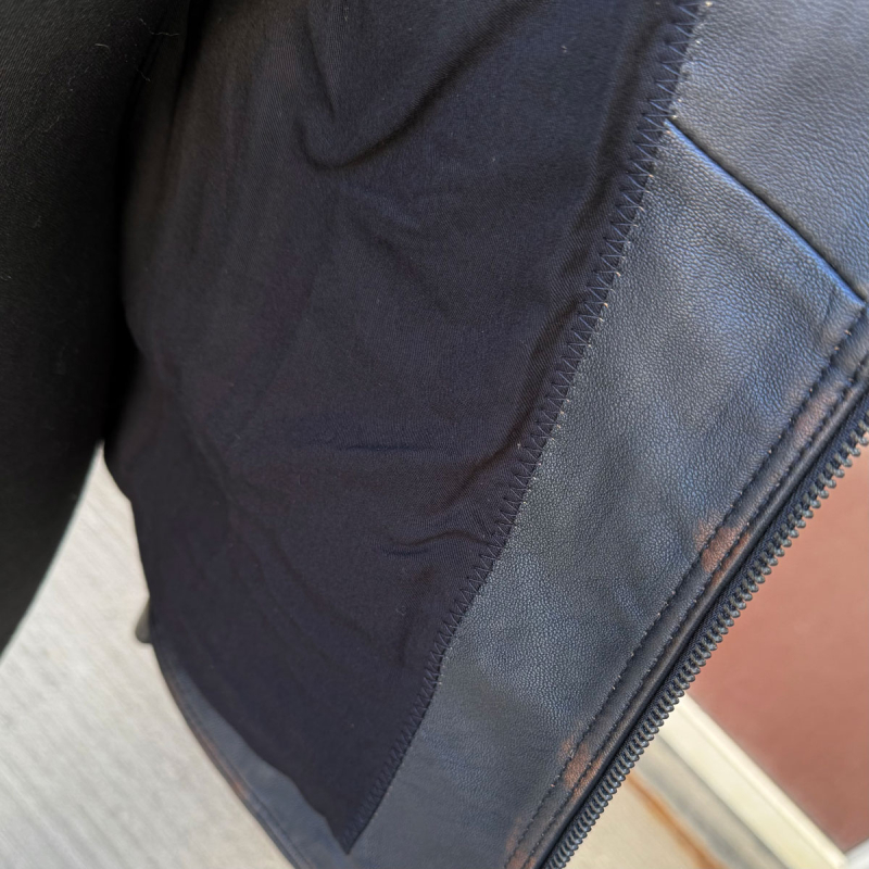 Thelma bikerjakke i blød sort lammeskind - Freja skind