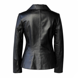 Ellen dame skindjakke - Super blød og lækker - kombi af lammeskind og ruskind - Freja skind