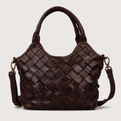 Fairfield crossbody-väska i flätat buffelläder från Montana