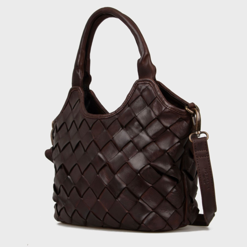Fairfield crossbody-väska i flätat buffelläder från Montana