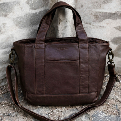 Fargo crossbody taske i brun skind - Montana - Freja skind