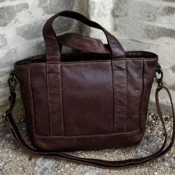 Fargo crossbody taske i brun skind - Montana - Freja skind