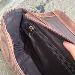 Kopia av Santiago skuldertaske - To remme - Grøn bøffel - Leather design