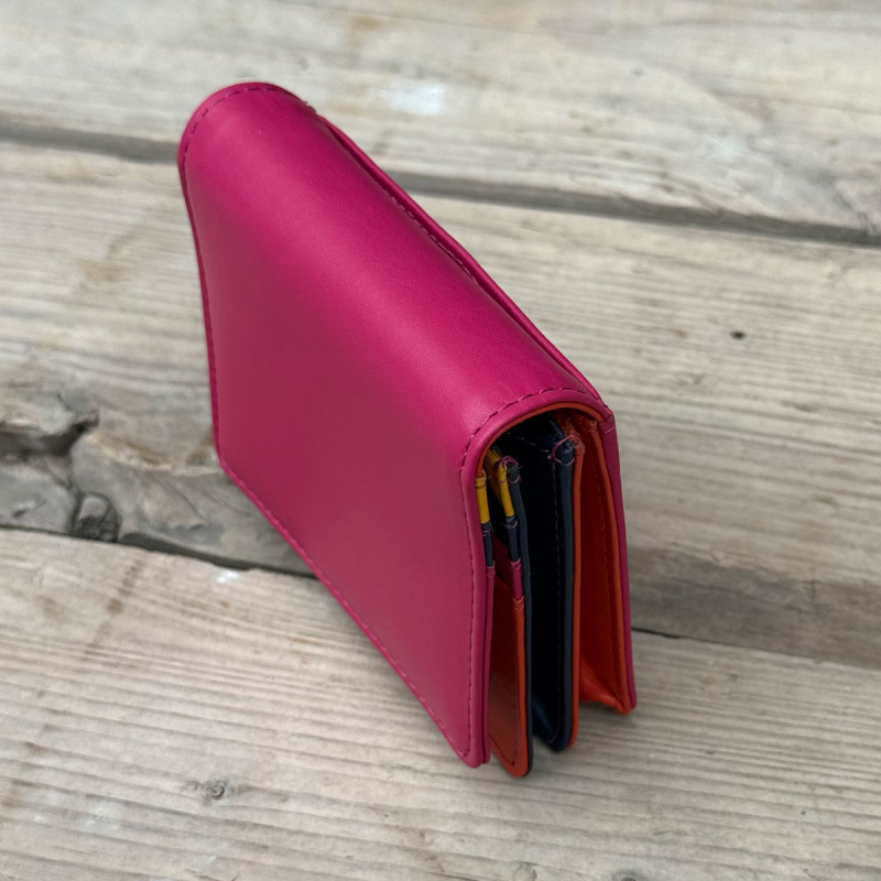 Sonja multicolor pengepung i blød kalveskind - Leather design - Freja skind