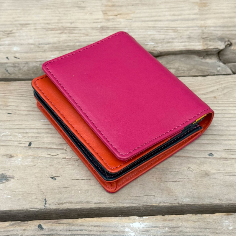 Sonja Multicolor plånbok - Dam - Mjuk skinn - Leather design