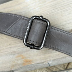 Grå Silja stor bumbag - Blød lammeskind - Orchid - Freja skind