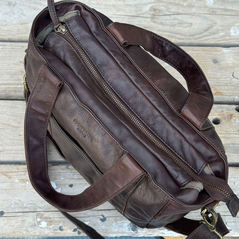 Fargo crossbody taske i brun bøffelskind - Super tilbud - Montana - Freja skind