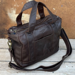 Fargo crossbody taske i brun bøffelskind - Super tilbud - Montana - Freja skind