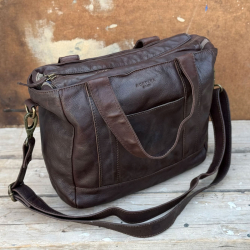 Fargo crossbody taske i brun bøffelskind - Super tilbud - Montana - Freja skind