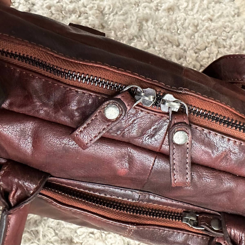 Datorväska för 15,6" pc - Brandy buffelskinn - Herr - Montana