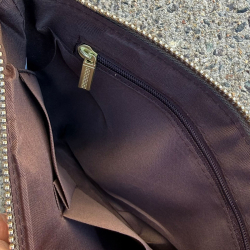 Marilyn skuldertaske og cluthc - Khaki skind - Just d lux