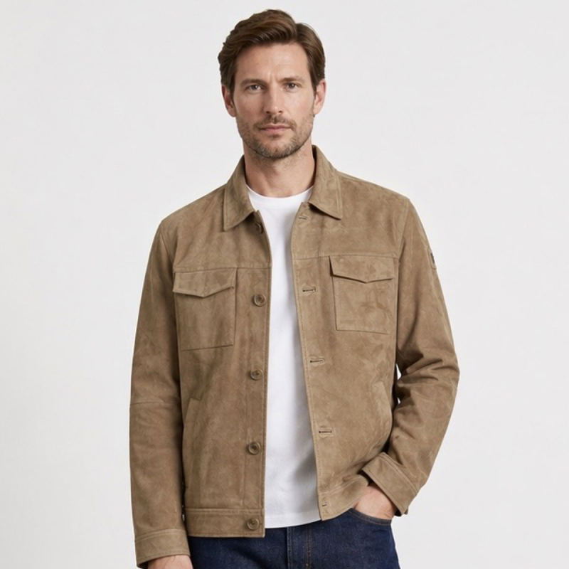 Ruskindsjakke herre - Jake fra Notyz - Freja skind