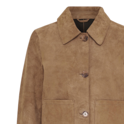 Fie dame ruskindsjakke i blød ruskind - Nude brown  - BTF-CPH - Freja skind