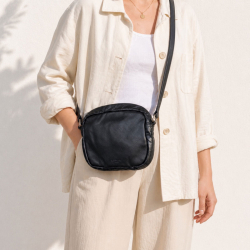 Eldora crossbody taske i rustik bøffellæder - Montana 272401
