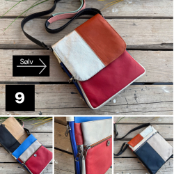 Paloma multicolor skindtaske - Best of the rest kollektionen fra Freja skind