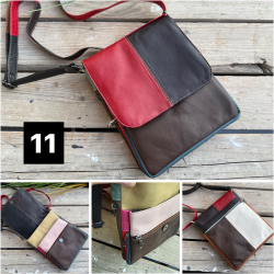Paloma multicolor skindtaske - Best of the rest kollektionen fra Freja skind