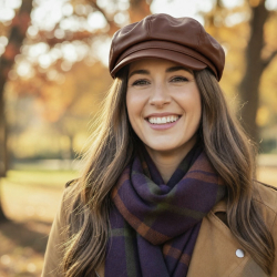 Cognac damhatt i mjukt lammskinn – Freja Skind design