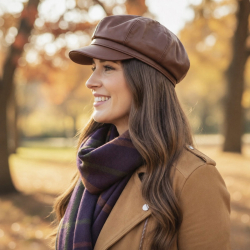 Cognac damhatt i mjukt lammskinn – Freja Skind design