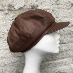 Cognac damhatt i mjukt lammskinn – Freja Skind design