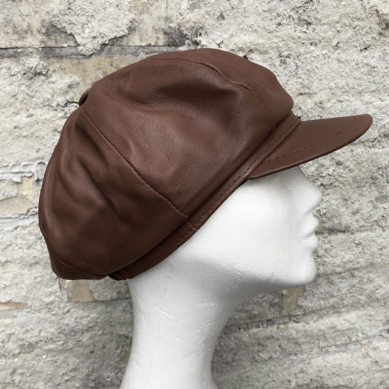 Cognac damhatt i mjukt lammskinn – Freja Skind design