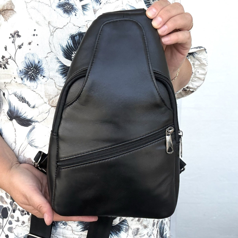 Unisex Toronto sleekbag af lammeskind - Side justerbar - Freja skind