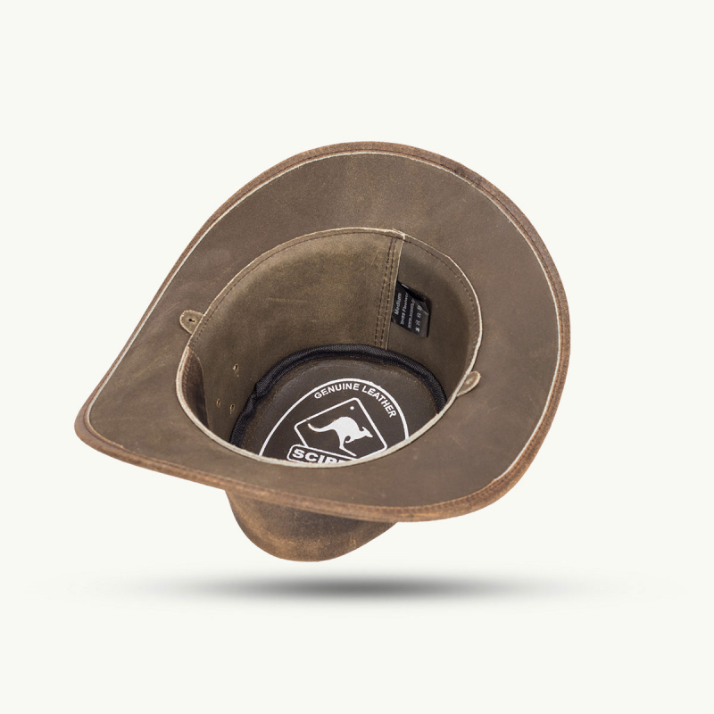 Fleetwood vintage läderhatt - Brun - Scippis