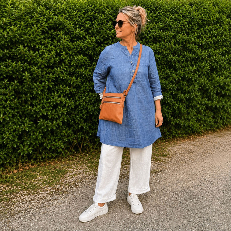 Lullu crossbody-väska i mjukt cognac kalvskinn - Freja Skind