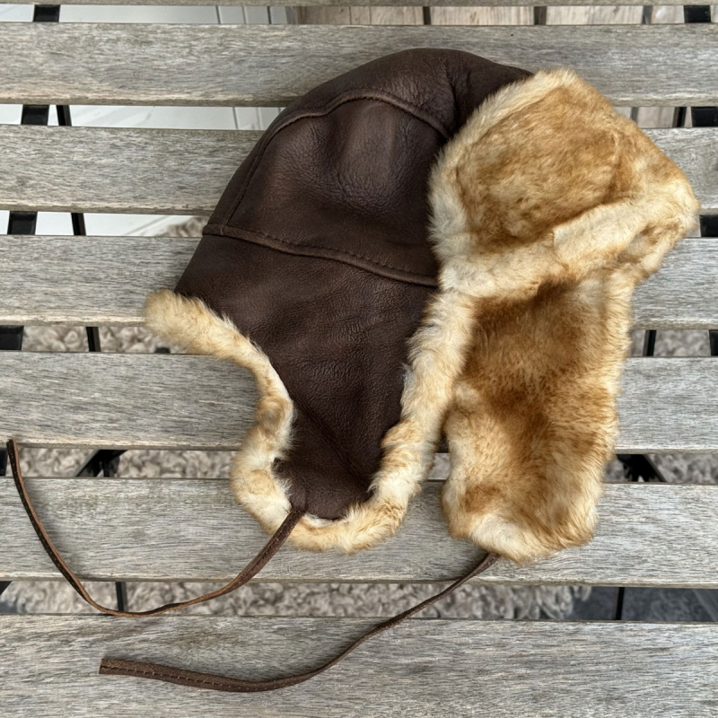 Ushanka pälsmössa i mjukt varmt fårskinn - Brun - Freja Skind