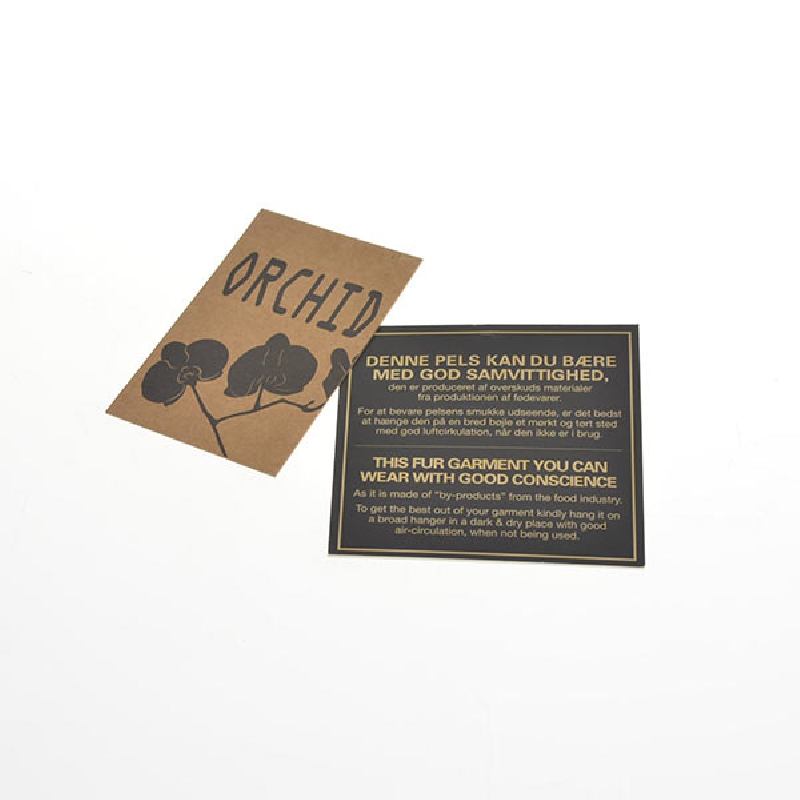 stor pels nøglering fra orchid. pels nøglering / pelskvast