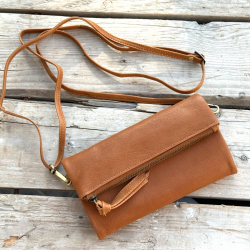 Rose crossbody pung - cognac skind - Treats - Freja skind