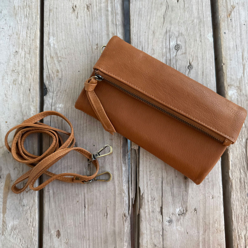 Rose crossbody pung - cognac skind - Treats - Freja skind