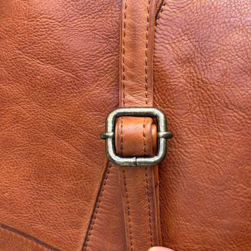 Avon crossbody taske i blød bøffelskind - Montana - Freja skind