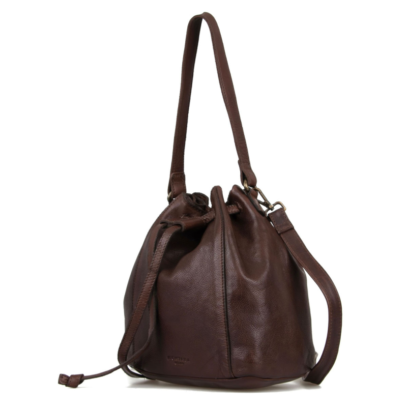 Olive bucket bag - Smart brun taske i bøffelskind - Montana