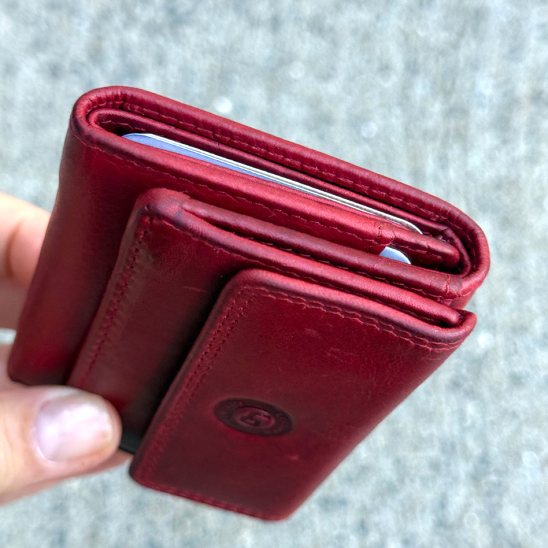 Linn plånbok i kalvskinn - Läderdesign - Freja skinn