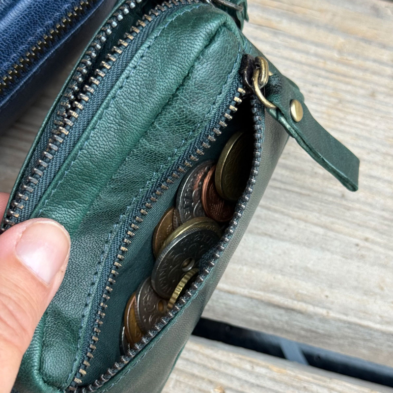 Cube nøglepung etui - gedeskind - flere farver - Leather design - Freja skind