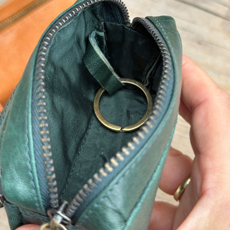 Cube nyckelpung etui - getskinn - flera färger - Läderdesign - Freja skinn