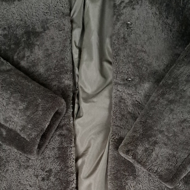 Filuka curly lamm damjacka - mjuk och läcker vinterjacka - Levinsky