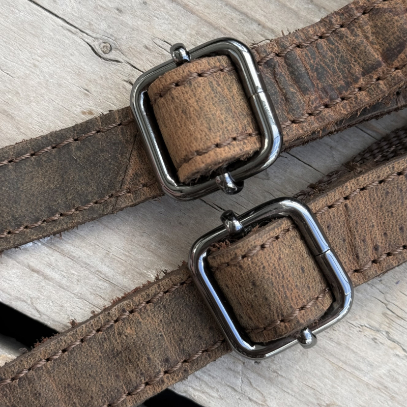 Alfrida dame skindrygsæk - Hunter brun bøffelskind - Leather design - Freja skind