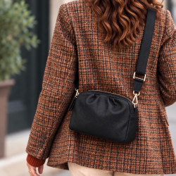 Layla Lay Lay crossbody med aft rem og kæde - 282211 - Freja skind