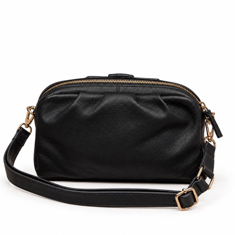 Layla Lay Lay crossbody med avtagbar rem och kedja - 282211 - Freja läder