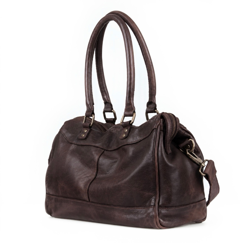 Joliet crossbody taske - brun læder - Montana - Freja skind