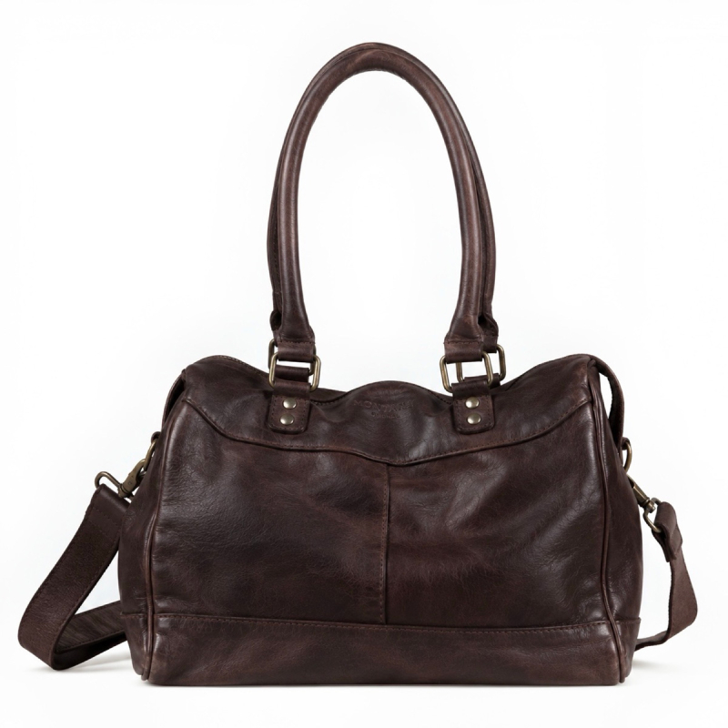 Joliet crossbody taske - brun læder - Montana - Freja skind