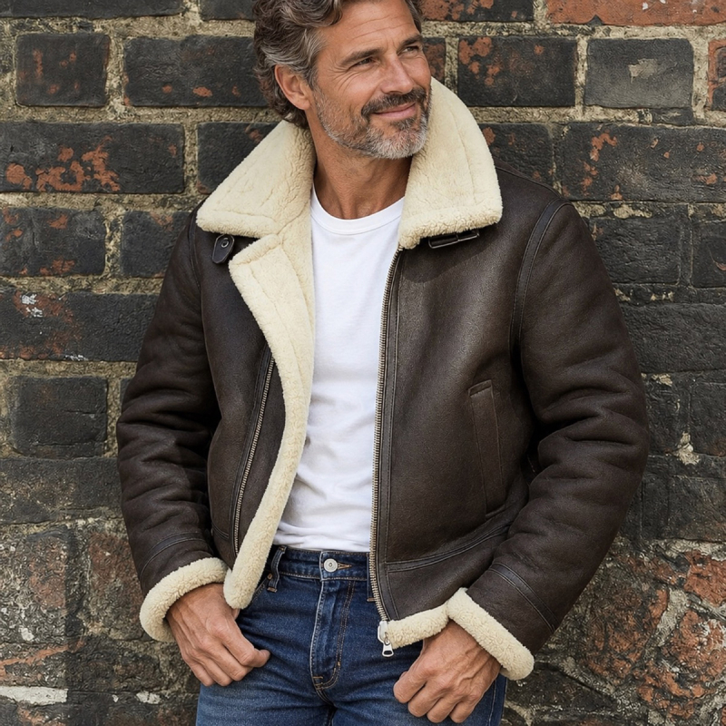 Joost herr rulamsjacka - Kort modell - pilotstil