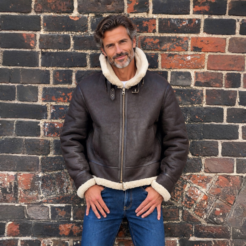Joost herr rulamsjacka - Kort modell - pilotstil