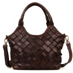 Fairfield crossbody taske - håndtaske - brun bøffelskind - Montana - Freja skind