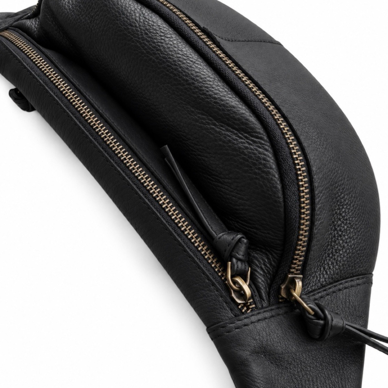 Aya bumbag fra danske Treats - Sort skind - 282003