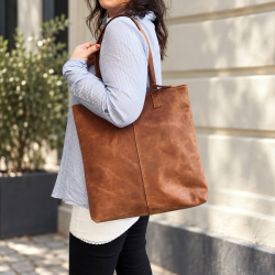 Valencia shopper i buffelläder - Freja skind